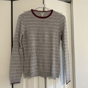 LL Bean Cashmere Stripped Sweater